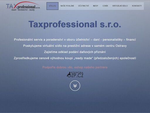 nabízíme vám vedení účetnictví,daňové a účetní poradenství,mzdová evidence,zpracování daňových přiznání,virtuální sídlo na prestižní adrese v centru ostravy