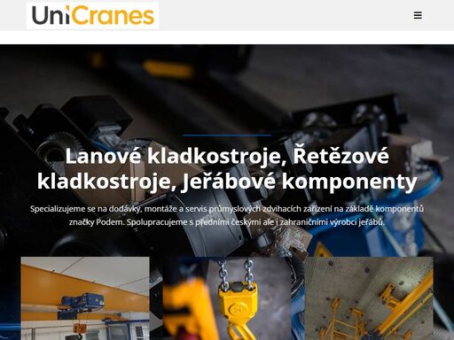 jeřábové komponenty, lanové kladkostroje, řetězové kladkostroje, internetový marketing, lanový kladkostroj, tvorba webových stránek, seo optimalizace