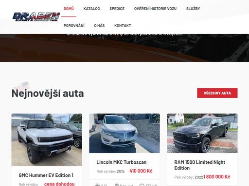 zabýváme se dovozem aut z usa. přihlášením automobilů a homologaci. prodáváme nové, použité a bourané auta. dovoz motorek z usa jako harley-davidson a polaris. timbersled sněžné pásy. spedice z usa a kanady, letecká a lodní doprava.