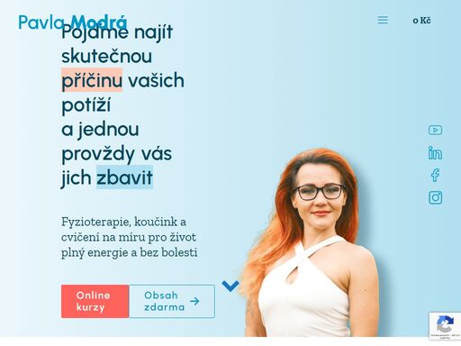 pojďme najít skutečnou příčinu vašich potíží a jednou provždy vás jich zbavit. jsem soukromá fyzioterapeutka a komplexní koučka s 12+ lety praxe.