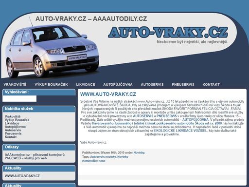 porouchané auto opravíte nejlépe v servisu autoservis poděbrady. zajišťujeme dále ekologickou likvidaci vozů. eko likvidace.
