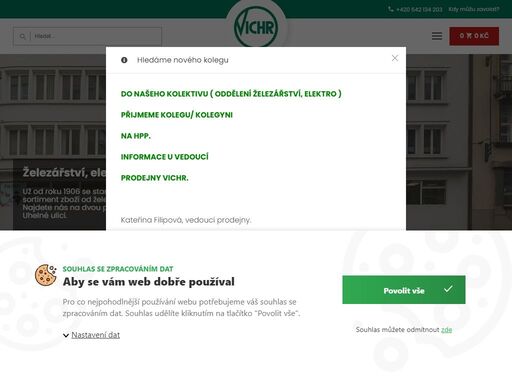 už od roku 1906 se staráme, abychom vám mohli nabídnout široký sortiment zboží od železářství a elektroniku, až po domácí potřeby. naše zboží můžete najít na dvou prodejnách v brně, a to na kobližné a na uhelné ulici.