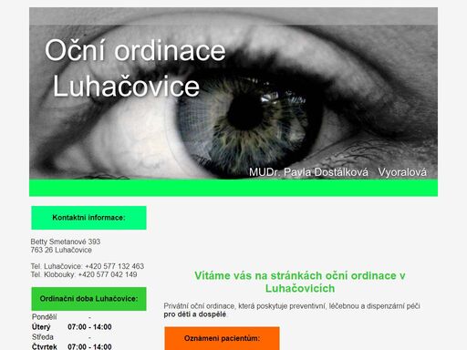 www.ocniluhacovice.cz