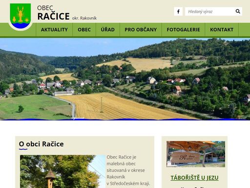 oficiální stránky obce račice