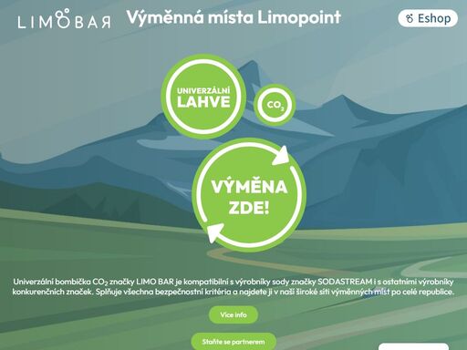 výrobníky sody, příslušenství a sirupy limo bar