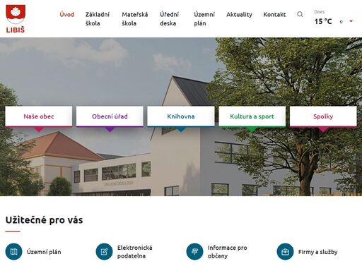 oficiální webové stránky obecního úřadu libiš.