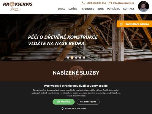 provádíme preventivní údržbu, vyčištění a chemické ošetření dřevěných historických konstrukcí napadených biotickými činiteli.