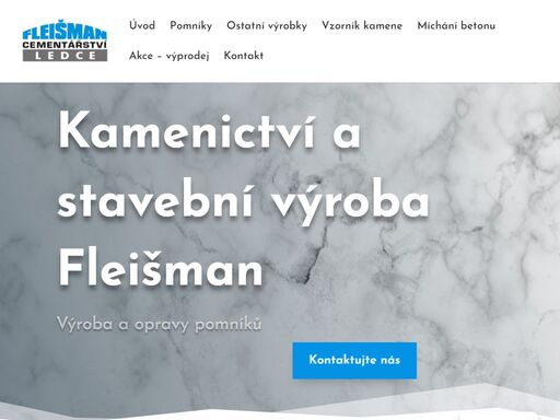 naše rodinná firma kamenictví fleišman se zaměřuje především na výrobu a opravy pomníků. nabízíme kompletní řešení pomníků, přesně dle vašich přání a požadavků.