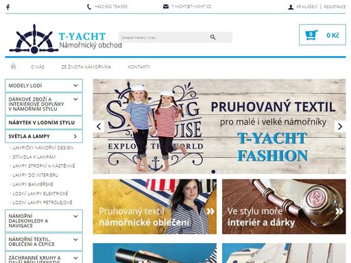 obchod s dárečky pro milovníky námořního designu.... vážení zákazníci, pojďte si vybrat něco z našeho stylového sortimentu zboží s námořnickou tematikou a designem, který vám může zpříjemnit interiér doma, v práci, na chatě či na lodi nebo potěší jako dárek vašim bližním. potřebujete-li poradit s výběrem, volejte nebo…
