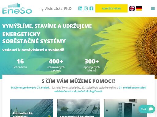 vymýšlíme, stavíme a udržujeme energeticky soběstačné systémy vedoucí k nezávislosti a svobodě.