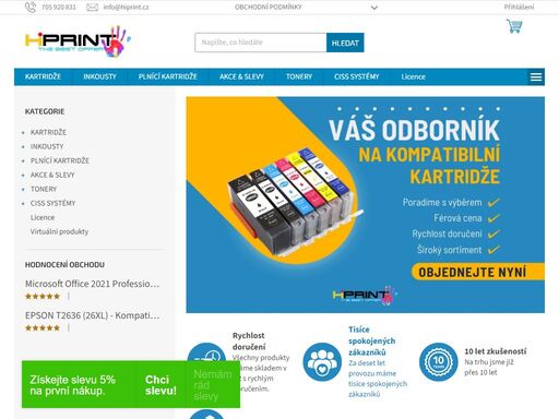 váš specialista na alternativní kartridže. 