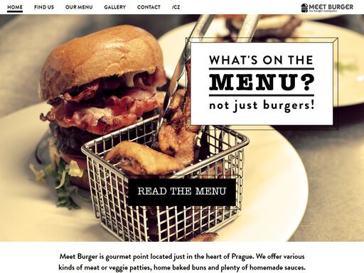 gourmet burgers close to prague old town square. check the menu & book a table here (or just come and take a seat, we are open from 9 am to 24 pm).