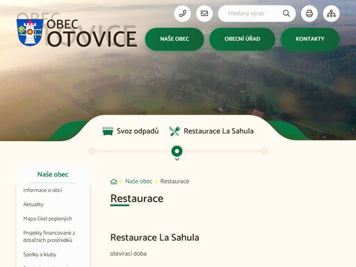 oficiální stránky obce otovice