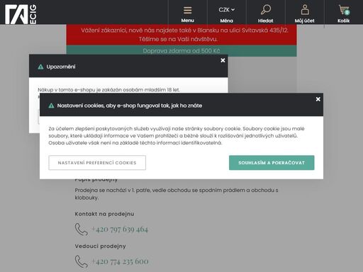 ecigareta, e-cigareta, vaping, vapování, cigarety eshop i velká síť prodejen pro ecigarety, gripy, e-liquidy, báze, aromata, baterie pro e-cigarety, clearomizery a mnoho dalšího. rychlé dodání, možnost pohodlné rezervace zboží a další výhody pro všechny zákazníky.
