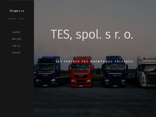 tes spol. s r.o. váš partner  pro nadměrnou přepravu  