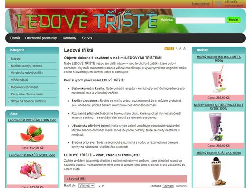 ledová tříšť, směs na ledovou tříšť, tříšť triste, domácí tříšť, příchutě na tříšť objevte originální směsi pro ledové tříště triste. česká výroba, skvělá chuť, snadná příprava. vhodné pro domácí i profesionální použití.