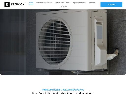 rekuperace tábor, klimatizace tábor, tepelná čerpadla a vzduchotechnika na klíč