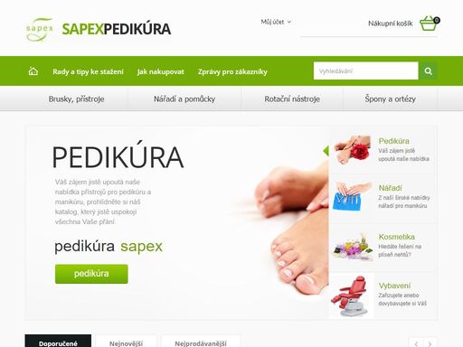sapex-pedikúra dodává přístroje pro pedikúru, drátkové špony a nářadí , sterilizátor, lehátka, podnožky pod nohu, skalpely za atraktivní ceny v max. kvalitě