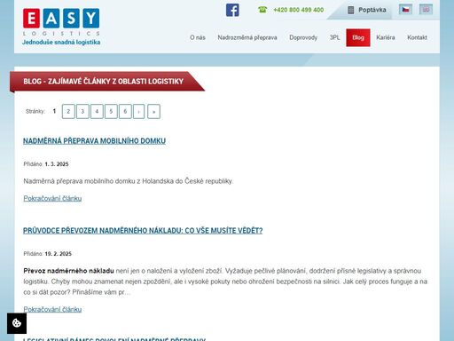 blog společnosti easy logistics, s.r.o. o zajímavostech z oblasti logistiky.