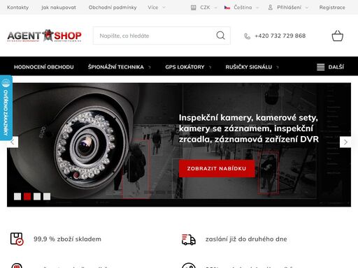 homepage. prodej špionážní bezpečnostní detektivní techniky
naše společnost je maloobchodní i velkoobchodní prodejce působící na českém trhu od roku 2007. jsme solidní a spolehlivá společnost jejíž cílem je spokojený zákazník. odborníci v našich internetových prodejnách nabízí pouze špičkové produkty, které v běžných…