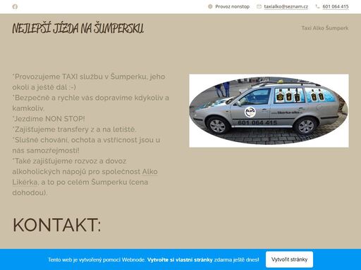 taxi šumperk taxi alko šumperk