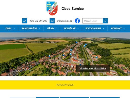 oficiální stránky obce šumice
