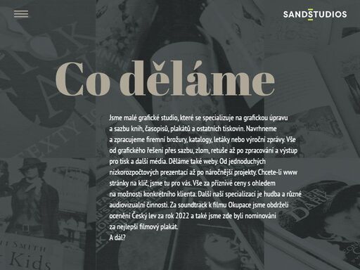 grafický design, grafický návrh, grafická úprava, sazba knih, sazba časopisů, dtp, webdesign, animace, výroční zprávy, merkantilie, plakáty, tiskoviny