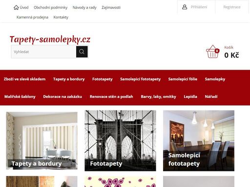 nabízíme vám moderní, designové, dětské, přírodní nebo klasické tapety na zeď, bordury, samolepky na zeď, fototapety, malířské šablony …