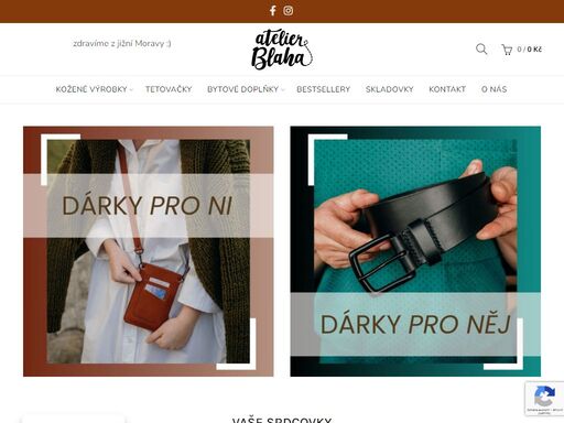 jsme malá dílna a ručně vyrábíme kvalitní kožené doplňky za použití té nejlepší kůže. vyberte si u nás v e-shopu online a navolte si vše podle vašeho přání.