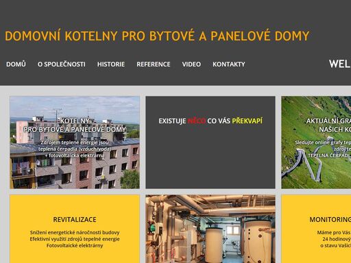 domovní kotelny pro bytvé a panelové domy