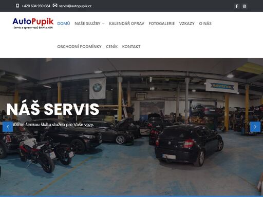 servis vozů bmw a mini. provádíme nejen běžný servis, ale i opravy po nehodě, foliování, leštění a čištění vozů. příprava vozidel na stk, kterou pro vás vyřídíme. pneuservis, geometrie 3d