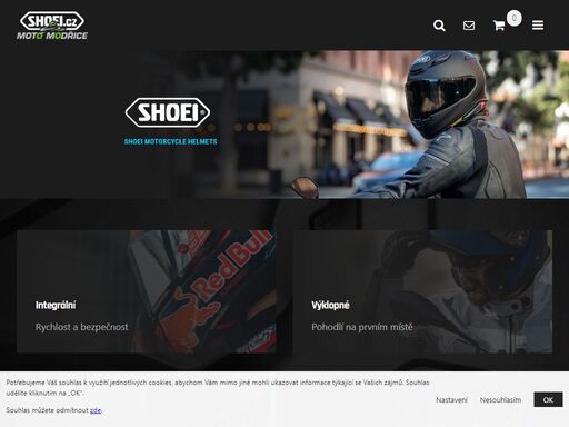 špičkové motocyklové přilby shoei