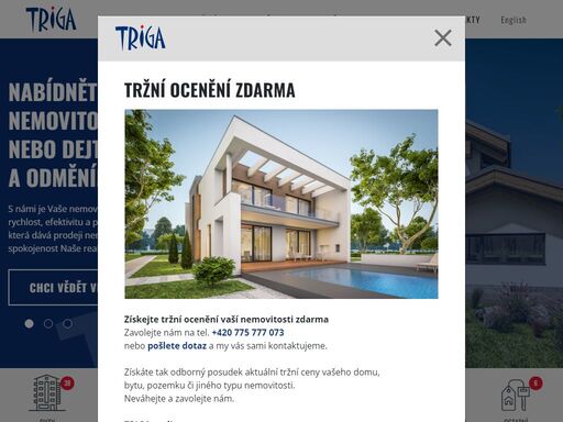 realitní kancelář triga - profesionalita a individuální přístup je pro nás samozřejmostí