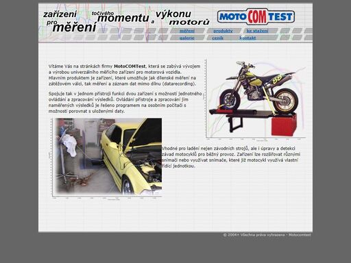 přístroj pro měření motocyklů
