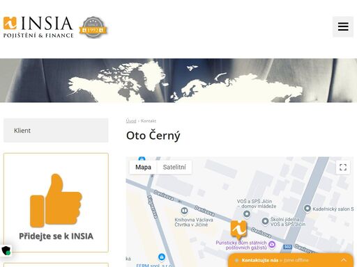 insia a.s. praha. jste makléř nebo zájemce o pojištění? kontaktujte naše specialisty nebo se na nás obraťte přes kontaktní formulář.