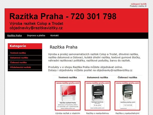 razítka, výroba razítek, nabízíme široký výběr razítek, kvalitní razítka za výhodnou cenu, online výroba razítek a dodání po celé čr, výroba razítek levně
