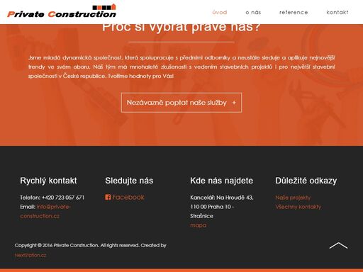dynamicky se rozvíjející stavební firma se zaměřením na kompletní rekonstrukce, zateplování fasád, výstavbu rodinných domů na klíč a project managment.
