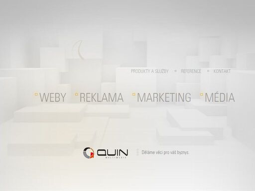 děláme věci pro váš byznys. vytváříme kreativní weby, provádíme seo. design, grafika, kampaně...; quin české budějovice, média, internet, sociální sítě.