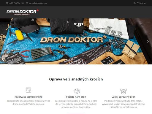 jsme servis pro dji v české republice, specializující se na opravy dronů dji mavic, phantom, inspire a spark (další po dohodě).