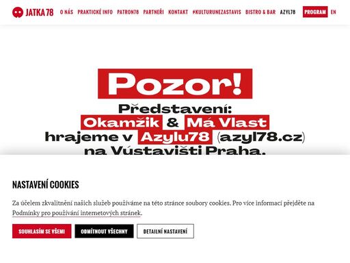 místo s ideálními podmínkami pro nový cirkus, tanec, nonverbální, alternativní a loutkové divadlo, domovská scéna cirku la putyka, dekkadancers a amerikánky. prostor otevřený českým i zahraničním souborům, uzpůsobený pro rezidenční projekty a představení, workshopy, konference, diskuze, přednášky, výstavy a happeningy – chrám kreativity.