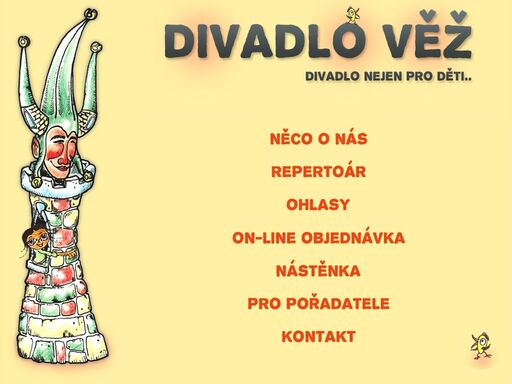 divadlo věž - divadlo nejen pro děti, pohádky, divadelní představení pro školky, školy, pořadatele...