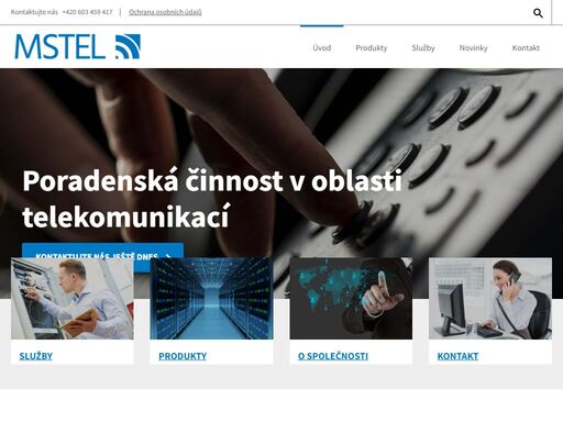 návrh, prodej, instalace a servis telekomunikačního řešení
