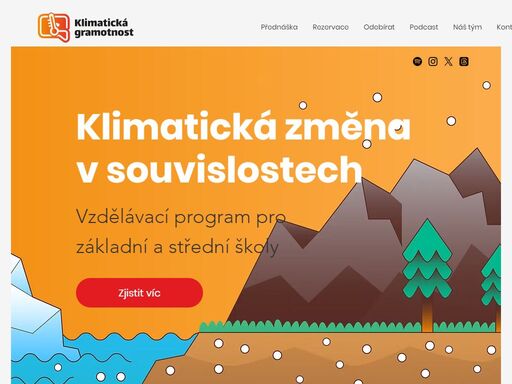 bezplatný vzdělávcí program - přednášky pro základní a střední školy. přibližujeme dětem problematiku změny klimatu i příležitosti které nabízí do budoucnosti. více na kligram.cz