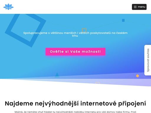 ověřte si nestranně vaše nejlepší možnosti připojení k internetu a získejte tým, který se za vás vždy postaví. vybrané kvalitní připojení nejen po optice.