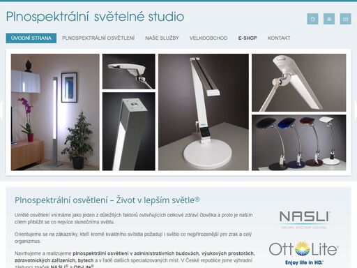 navrhujeme a realizujeme plnospektrální osvětlení značek nasli a ottlite v administrativních budovách, výukových prostorách, zdravotnických zařízeních, domácnostech.