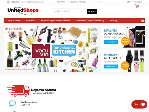 united shops. sdružení internetových obchodů united shops sdružuje kvalitní internetové obchody pro vás. 

spokojenost zákazníků na 1. místě
snažíme se našim zákazníkům přinést kvalitní výrobek za dobrou cenu. chceme, aby si vybral tak, jako by si vybíral v kamenném obchodě a přitom nás ovládal jen z pohodlí domova…