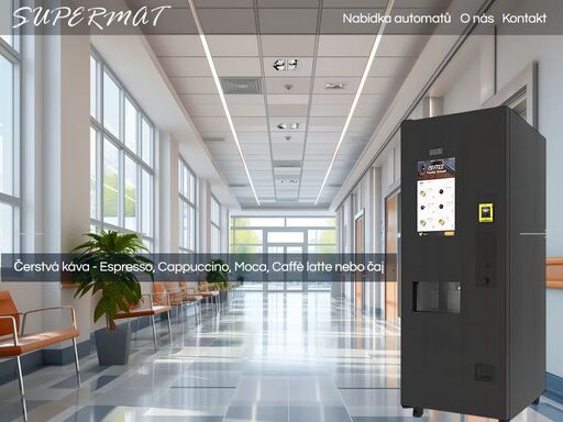 supermat - prémiové prodejní automaty na vodu, kávu, pití, svačinu i oběd, a mnohem víc … 