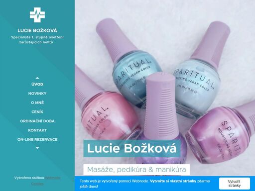 v rámci mé praxe vám mohu nabídnout masáže, pedikúru i manikúru.