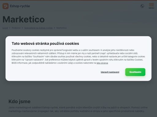 jsme marketingové oddělení eshop-rychle, které pomáhá svým klientům zvýšit tržby na jejich e-shopech. pomocí online marketingu nastavujeme propagaci tak, aby odrážela potřeby každého e-shopu a jeho specifické produktové nabídky.