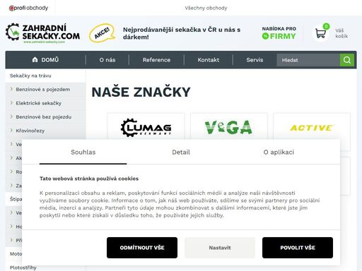 sekačky na trávu za nejlepší ceny! nabízíme kompletní sortiment zahradních sekaček výrobců active, ibea, megagroup, snapper, vega a weibang.     doprava zdarma do 48 hodin, garance nejnižší ceny.